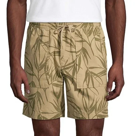Lands' End Shorts Nwt Lands End Mens Khaki Palm Unlined